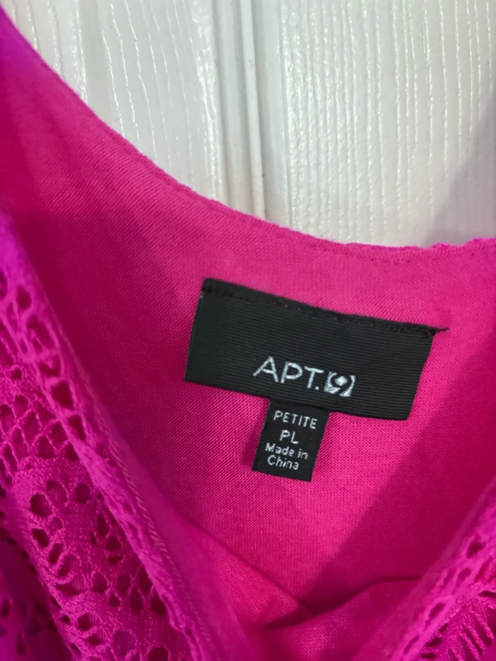 Apt. 9 Bright Fuchsia Lace Mini Dress - Picture 3 of 5